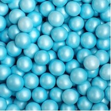 Crispy Chocolade ballen baby blauw 100g. 